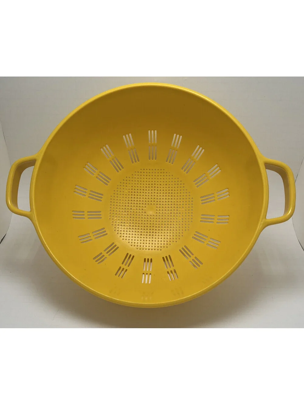 Vintage Dansk MCM Large Red Melamine Colander Strainer Salad Berry Photo Prop